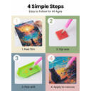 JU7CER 5D Full-Circle Diamond Painting Kit - Black Cat | Warm Sunset Adult Hobby Animal Crystal Painting | Home Wall Decor & Gift 12×16 inches (30×40 cm) image 9