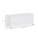 HOMCOM Storage Chest Box White image 5