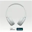 Sony WH-CH520 kabellose Bluetooth-Kopfhörer, On-Ear-Modell, bis zu 50 Stunden Akkulaufzeit mit Schnellladefunktion, weiß image 6