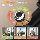 Home Fitness Vélo d’appartement | Assemblage en 30 min | Gain de place | Tableau de bord multifonction avec suivi de la fréquence cardiaque image 5