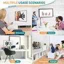 TV Wall Bracket Tilt Swivel for Most 14-42 Inch LED, LCD, OLED Flat/Curved TVs with Max VESA 200x200mm up to 15KG image 3