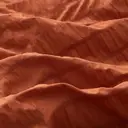 MEEALLHOME Parure de lit texturée Seersucker mandarine - 1 housse 140 x 200 cm et 1 taie 65 x 65 cm image 6