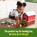 John Deere KIDS 1:64 scale John Deere 24 Piece Playset with Red Barn image 1
