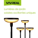 VIVREAL Guirlande lumineuse à drapeau double ronde solaire, lot de 4, TPL010, Offre Nouvel An, Meilleurs choix cadeaux image 1