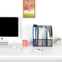 Senhoglb Porte-revues de bureau A4 en métal - Noir - Offre annuelle - Cadeaux phares image 5