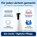 BAIR CARE M4 tragbare Munddusche mit Druck-Sprühmodus, 30 Tage Akkulaufzeit, USB-wiederaufladbar, 4 Reinigungsmodi, IPX7-wasserdicht, kompakte Munddusche für tägliche Pflege und Reisen image 7