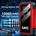 EAFC 2000A Car Jump Starter with 10000mAh Battery, Portable Emergency Power Supply for Gas and Diesel Vehicles (Up to 6.0L Gas / 4.0L Diesel), 12V Auto Battery Booster with LED Flashlight & Safety Protection image 2