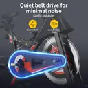 Home Fitness Vélo d’appartement | Assemblage en 30 min | Gain de place | Tableau de bord multifonction avec suivi de la fréquence cardiaque image 4