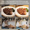 HOMCOM Lampe de bureau LED lampe de table dimmable 5 modes de couleur 10 niveaux de luminosité, protection des yeux, tête orientable, hauteur ajustable, minuterie, port USB, support téléphone, noir image 3