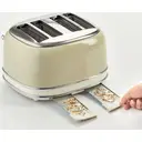 Ariete Toaster Vintage 156, 4 Scheiben, 6 Stufen, Auftaufunktion, Automatische Auswurf-Funktion, Edelstahl-Gehäuse, 1600 W, Beige image 3
