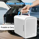 EAFC Portable Mini Car Fridge 6L Mirror Cosmetic Ice Box Heat Preservation Cooling Two-In-One Small Size Energy-conservation Personal Care Appliance image 7