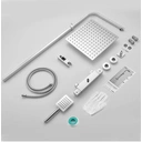 Ensemble de douche en acier inoxydable avec thermostat, hauteur réglable 96,5-130CM image 3