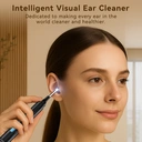 Sunluxy Ear Wax Removal Tool with Camera, 10MP HD, 7 Kits, 6 LED Lights, Soft Silicone Tips, IPX5 Waterproof, Type-C Rechargeable, Compatible with iOS & Android – H1, Black image 3