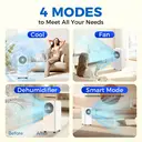 AUX 3-in-1 Portable Air Conditioner 7000 BTU, Class A Energy, Wi-Fi & Remote Control,4 modes,Self-Evaporation, R290, Window Kit Included image 4