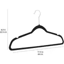 ANQI Cintres antidérapantes pour vêtements de costume, noires, lot de 20, vente de Nouvel An, idées cadeaux phares image 1