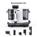 Lubluelu V8 Corded Carpet Cleaner with 15000 Pa Suction, 1400W Hot Water Upholstery & Stain Cleaner Machine, Large Tank and Long Power Cord for Carpets, Sofa, Auto Interiors|Includes 9 Accessories|44x33x20cm|4.2KG image 1