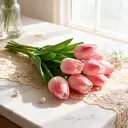 Wei's Moment 7Pcs Artificial Tulips Flowers
Fake Flowers Latex Tulips Real Touch for Party Home Wedding Decoration and DIY Decor, Multicolor Peach pink image 2
