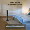 Airmate ultra-stille torenventilator, turbo luchtcirculatie ventilator, 65° breed zwenken, 11,89m lange luchttoevoer, DC borstelloze motor, 12 windsnelheden, 3 modi en 12u timer, slanke staande ventilator met afstandsbediening voor woning en kantoor image 6