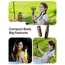 JISULIFE Life8 Plus Ventilateur portatif avec fonction batterie externe 4500 mAh et lampe de poche - Chocolat image 4