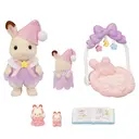 Sylvanian Families Le coucher des sœurs lapin chocolat image 1
