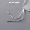 Housse de couette MENDALE - Ensemble de literie de qualité supérieure - Housse de couette 240*220 cm avec taie d'oreiller 75*50 cm - Microfibre douce brossée - Gris foncé et gris clair image 8