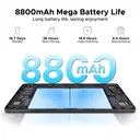 DOOGEE Tab E3+ Android 15 Tablets 12 Zoll Android, FHD+ Tablet mit SIM-Kartensteckplatz, Helio G100 Octa-Core AI Tablets, 90 Hz Gaming-Tablet, 32GB+256GB/2TB, 8800mAh, 7,5mm Ultra-dünn, Quad-Lautsprecher, Face ID, Schwarz image 2