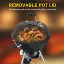 Huacan Apple Stove Charcoal Grill Thickened Large Portable Outdoor Barbecue Stove Home Camping Oven 1 piece image 3