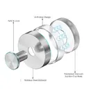 JORDAN&JUDY 4-Pack Brushed Silver Suction Cup Hooks, for Bathroom & Kitchen, Strong Hold image 1