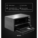 Wiggo WMO-E456 (B) mini-oven 2000 W 45 L zwart image 4