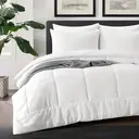 Meeallhome Box Stitched Bed Comforter 260*220cm White image 1