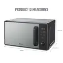 Swan Digital Microwave - 20L, 800W, Black, 5 Power Levels, with 95-Minute Timer, SM4421BLK image 7