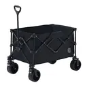 ochama Collapsible Compact Camping Wagon 200L Black, Extra Large & High Capacity, 400L Stackable Capacity, Dual Brake Off-Road Wheels, Space-Saving Storage, For Camping, Picnics, Vending & Moving image 9