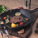 COOKER KING Poêle à frire carrée en fonte pour steak 26 cm image 2