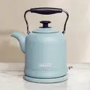 Haden Highclere Retro Kettle, 1.5L, Fast Boil, Coated Stainless Steel, Pool Blue - 197221 image 5