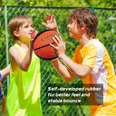 High-quality Rubber Basketball(27.5") Size5#Black/Brown image 3