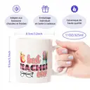 Alphynix 1 Mug blanc 33cl imprimé "MEILLEUR PROFESSEUR", design pomme et crayon, cadeau de Thanksgiving ou Noël parfait pour professeur,Le cadeau de la saint-valentin, cadeau d’anniversaire image 7