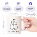 Alphynix 1pc Ich Liebe Dich Mug, 11oz German Love Note Ceramic Cup with Two Hugging Bears, Romantic Gift for Boyfriend, Girlfriend, Couples image 7