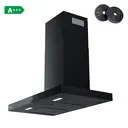 Ciarra Recirculation 90CM Extractor Hood, Wi-Fi & App Touch Control, 650m³/h, Wall-Mount, 4-Speed with Booster, Black Aluminum Filters, Energy Class A+++ image 1