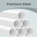 Ochama x SONGMICS Bathroom Storage Rack, Adjustable 4-Tier Corner Shelf for Shower, Organiser for Bathroom, White image 6