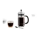 Bodum Cafetière à piston CHAMBORD 1 L + 4 tasses PAVINA 250 ml image 1