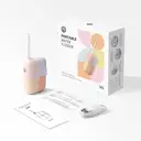 BAIR CARE V6 Pink&Orange Portable Pocket Water Flosser with Innovative Magnetic Tank, Press Spray Mode, 30-Day Battery Life, USB Rechargeable, IPX7 Waterproof, Ideal for Travel, Home & Daily Oral Care image 7