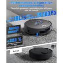 ECOVACS X11 Omni Cyclone aspirateur robot, débit et puissance 19 500 Pa, PowerBoost ultra-rapide, OZMO Roller 2.0, déclivité maximale 4 cm, PureCyclone 2.0 à vidage automatique image 5