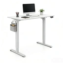 ochama Electric Standing Desk, White, 120*60cm, Full Board Tabletop, 2-Level Memory Height, 70KG Load Capacity, UK Standard & CE Dual Certification, Eco-Friendly Tabletop, Desk for Office / Study / Gaming image 0