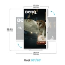 BenQ EW3290U LED Display 79.2 cm (31.2") 3840*2160 Pixels 4K Ultra HD White image 4