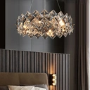 Homary Crystack Modern 6-Light Tiered Crystal Chandelier with Adjustable Cables image 1