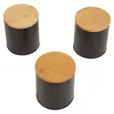 Maison by Premier Set Of Three Alton Black Cannisters image 3