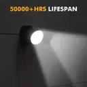 LUTEC Shrimp Applique d'extérieur LED double tête de sécurité, 5 000 K - Noir image 5