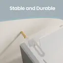 Ochama x SONGMICS Bathroom Storage Unit with Drawers, Under Sink Cabinet with Compartments and Feet, for Pedestal Basins, White and Grey image 6