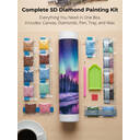 JU7CER Adult 5D Full Drill Diamond Painting Kit - Large Aurora Round Diamond DIY Craft for Beginners | 11.81×19.69 Inches (30×50cm) image 5