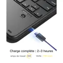 Inateck Coque Clavier Détachable avec Pavé Tactile Compatible iPad pour iPad 11e/10e Gén, pour 10e (10,9")/ 11e (2025 A16), Air 11" M4/M3/M2, Air 6/5/4e, Pro 11 4e-1re, avec Porte-Crayon, AZERTY, Noir KB002 image 2